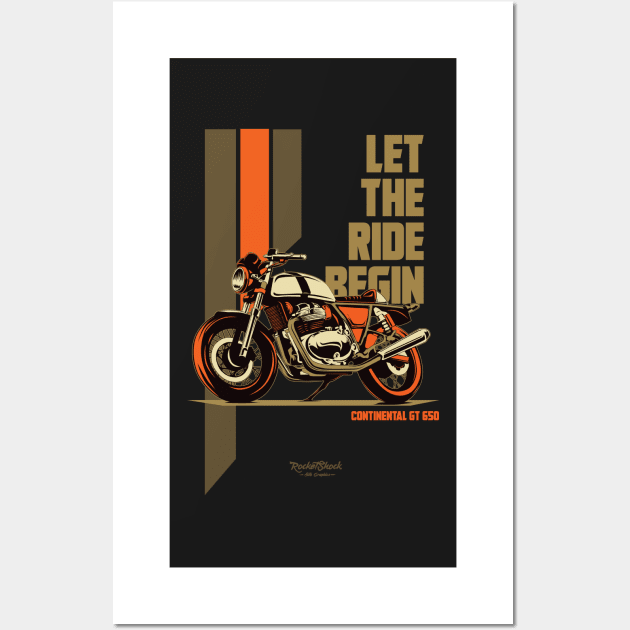 Continental gt 650 rider Wall Art by ASAKDESIGNS